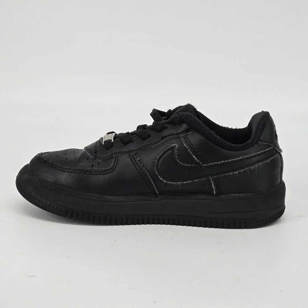 Nike Air Force 1 Low LE Triple Black Kids Toddler Shoes Size 12C FN0237-001